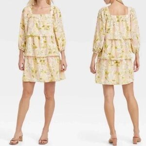 Who What Wear tiered Floral Dress